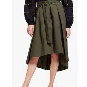 Who What Wear tie front midi skirt 10